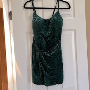 GBG velvet jacquard mini party dress